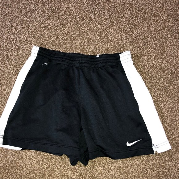 Nike Pants - nike dri-fit black athletic shorts white side